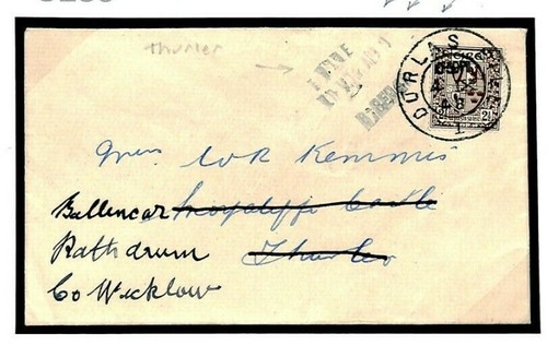 EIRE IRELAND Cover RARE *Thurles* LOOSE TYPE Datestamp 3-Line 1948 Postmark J259 - Picture 4 of 8