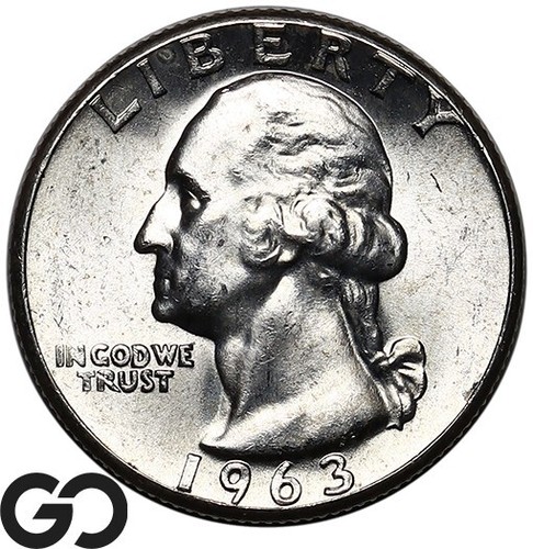 1963 Washington Quarter, Proof-Like Look