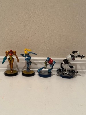 Samus Zero Suit E.M.M.I. 4-Pack Amiibo Smash Bros. Metroid Dread Lot - Loose