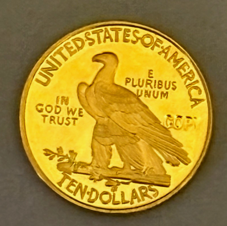 1933 gold Accented Ten Dollar Eagle copy