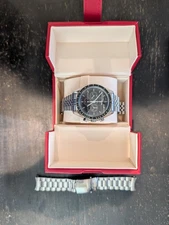 OMEGA Speedmaster Professional MoonPhase 3576.50.00 Rare dial /w extra bracelet