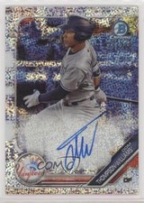 2019 Bowman Chrome Prospect Speckle Refractor Dom Thompson-Williams Auto y8h