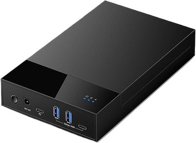 External Hard Drive Enclosure 3.5/2.5'' SATA SSD HDD USB 3.0 Docking Station 20TB