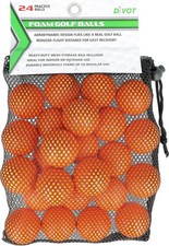 Divot 24 Dimple Foam Balls in Bag Single item Golf Balls New