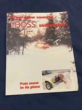 Snowplow "The Boss" Dealer Sales Brochure