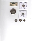 Lot of over 2 ounces of silver bars and coins Wonka bar barber dimes 2 one oz