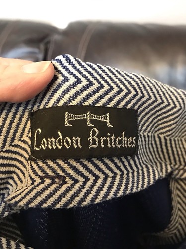 Vintage 1960’s London Britches Gr. XS Bell Bottom Chevron Striped Pants - Bild 4 von 6