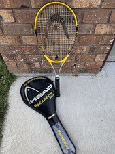 Head Mg. Carbon 3001 Xtralong Tennis Racket With Cover 4-3/8" Grip USED ONCE
