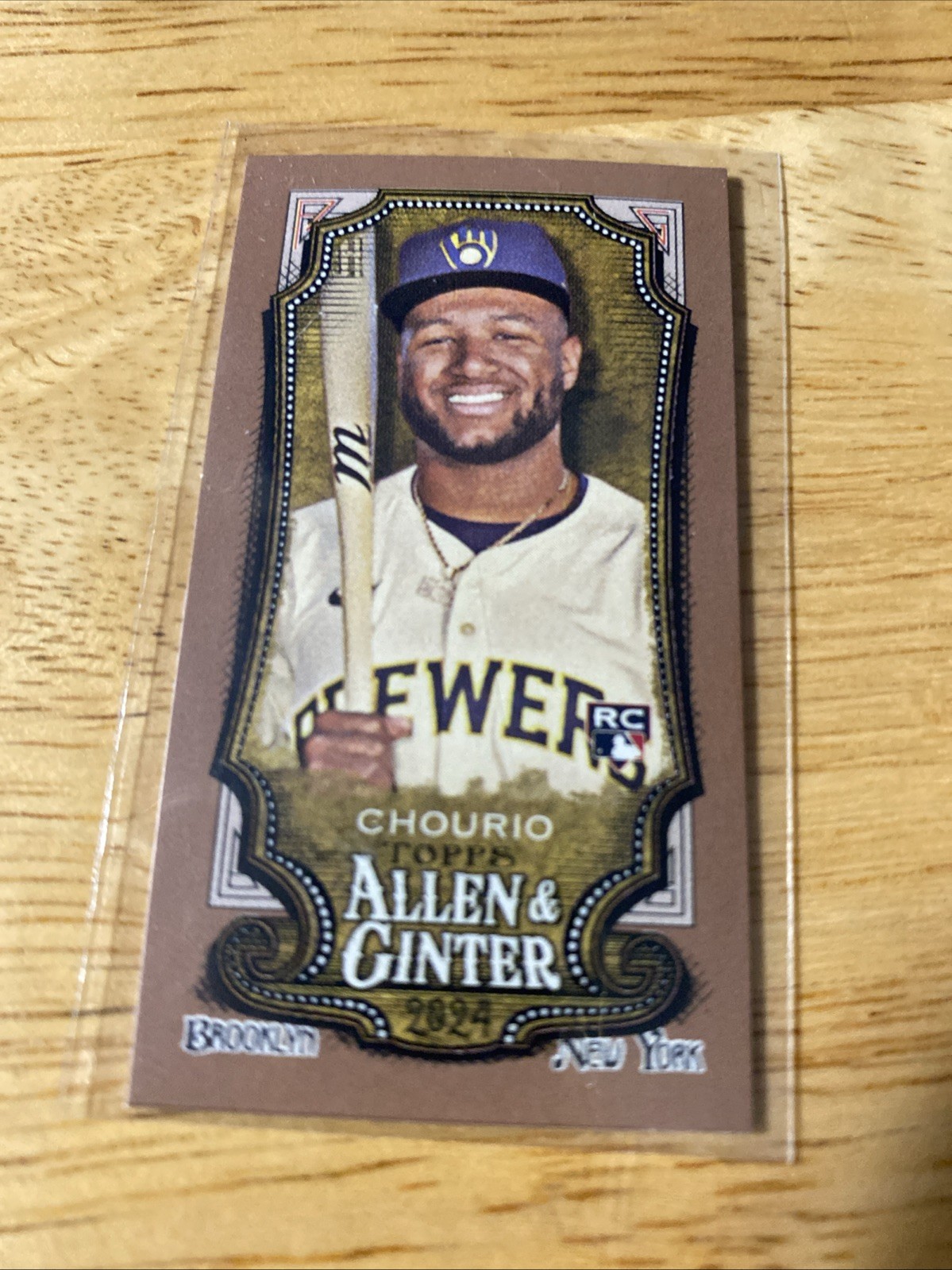 2024 Topps Allen & Ginter - Jackson Chourio #276 Mini Gold Border (RC)