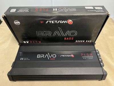 Stetsom BRAVO BASS FLEX 8K 0.5-1 OHM Mono Class-D Car Amplifier - 8000W RMS Amp!