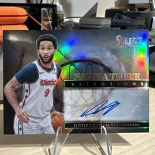 2024-25 Panini Select Justin Champagnie Signature Selections Base Auto #SS-JCP