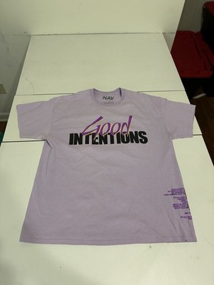 NAV Vlone Good Intentions Dove Shirt XL Purple Syrup Skater Streetwear Hip Hop