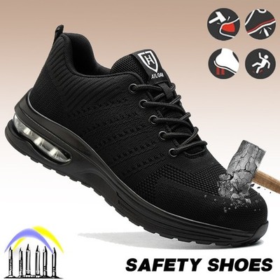 New Styles Men Safety Boots With Steel Toe Cap Anti-smash light Work Sneakers
