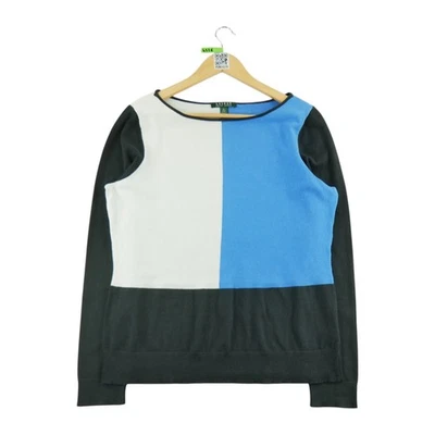 Lauren Ralph Lauren Pull en soie Femme Taille XL Noir #QWE4326 - Photo 1/4