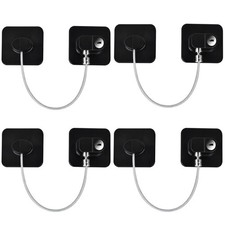 Refrigerator Lock with Keys 4 Pack, Fridge Locks for Kids  Child Proof Cabin...