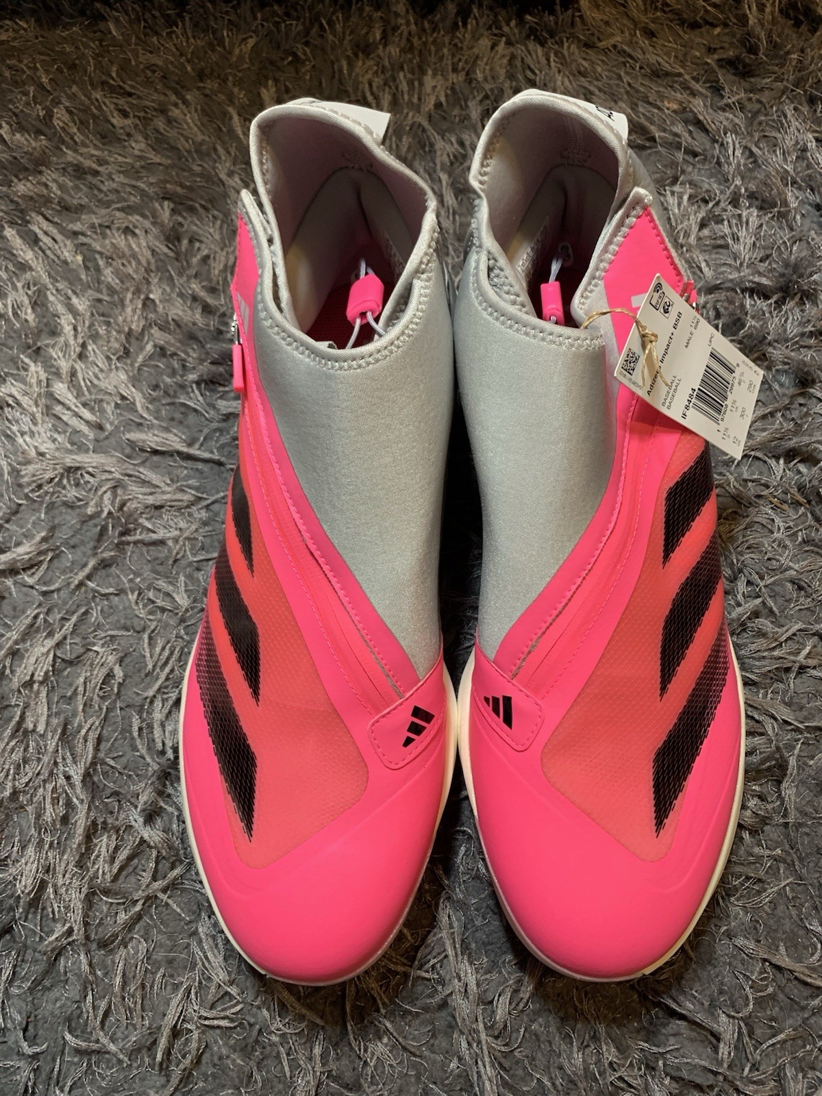 NEW Men's Size 12 adidas Adizero Impact+ BSB Baseball Cleats IF8484 Hot Pink thumbnail 4