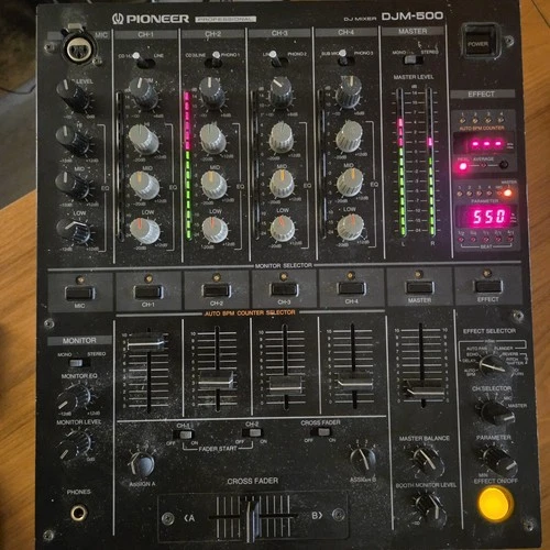 Pioneer DJM-500 - professional 4-channel DJ mixer 
