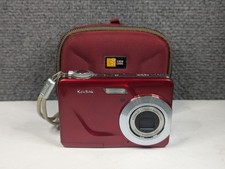 Kodak EasyShare C180 Digital Camera 10.2MP Red 3x Zoom w/ Case Tested