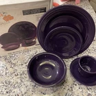 Fiesta 5 Piece Classic Place Setting PLUM Fiestaware Set in Box USA , New
