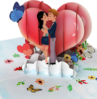 Limah® Pop Up Valentinskarte Geburtstagskarte Hochzeitskarte 3D Liebes-GrußKarte