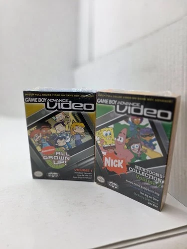 2 NEW VIDEOS NICKTOONS VOL 2 & KND CODENAME KIDS NEXT DOOR  GAMEBOY ADVANCE #A2