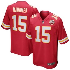  130 Nike Men's Patrick Mahomes Kansas City Chiefs Game Jersey- Red-Large -New