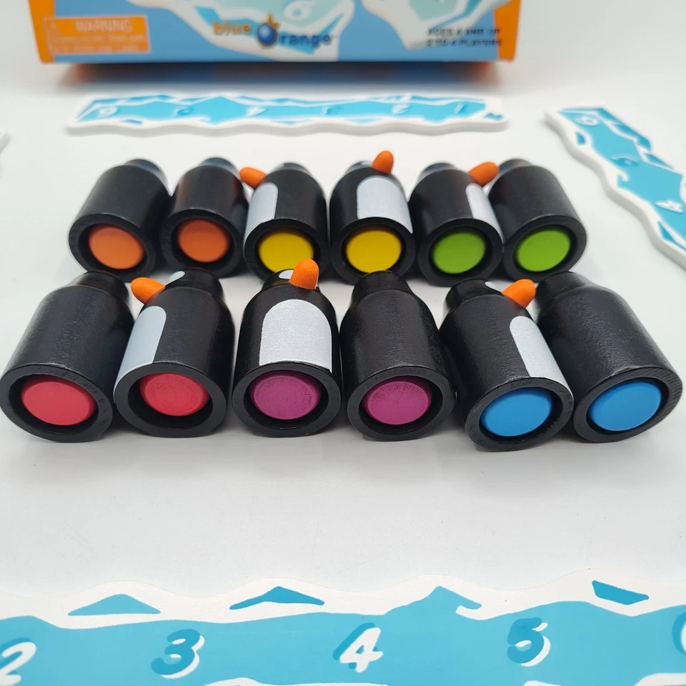 Pengoloo Award-Winning Wooden Skill Building Memory Color Blue Orange Games - Image 4 of 4
