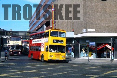 35mm Slide Midland Fox Leyland Fleetline FE30AGR Alexander 2530 PWE530R 1992