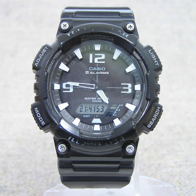 Casio Tough Solar AQ-S810W Working Black Resin Digital Watch Water Resist 100m