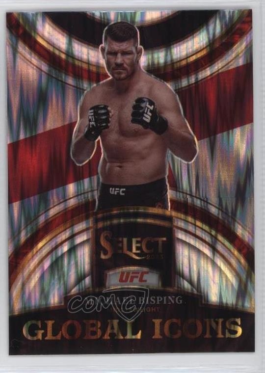 2023 Panini Select UFC Global Icons Flash Prizm Michael Bisping #25 fm0
