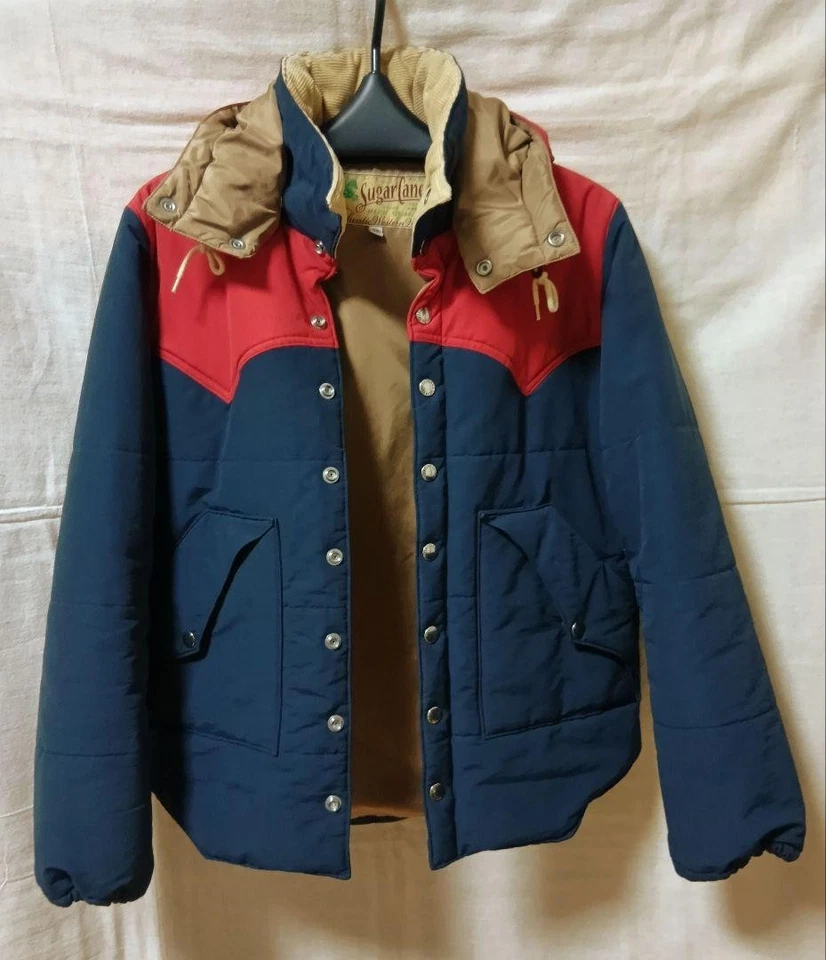 Jaqueta acolchoada Sugar Cane vermelha marinha tamanho M - Imagem 2 de 4