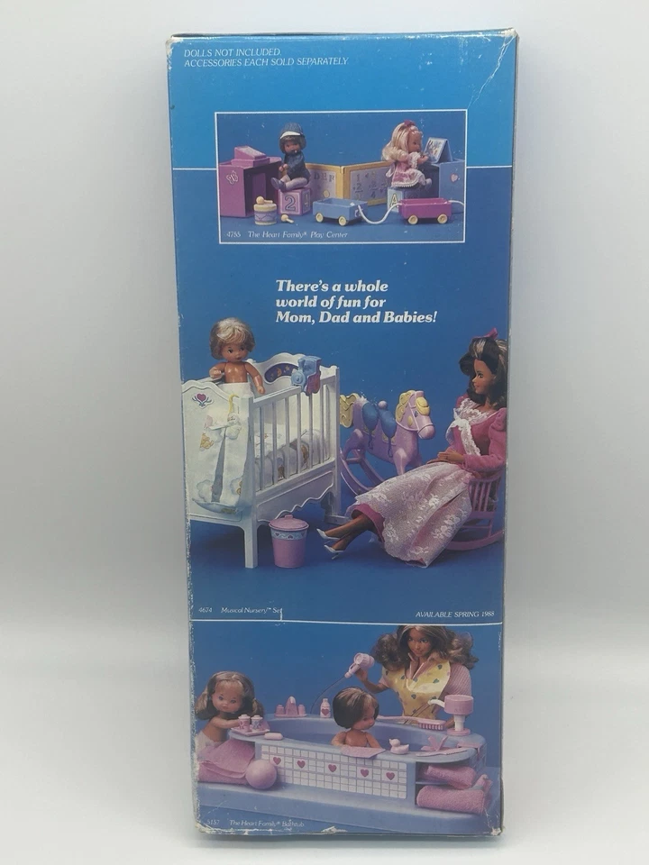 Barbie The Heart Family Bathtime Fun Doll 1987 Mattel con bebé 4615 *Sin usar, en caja original *¡Sellado! Foto 4 de 4