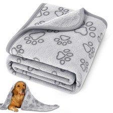 41" x 30" Dog Blankets for Medium Dogs, Cat, Premium Soft x 30", Grey