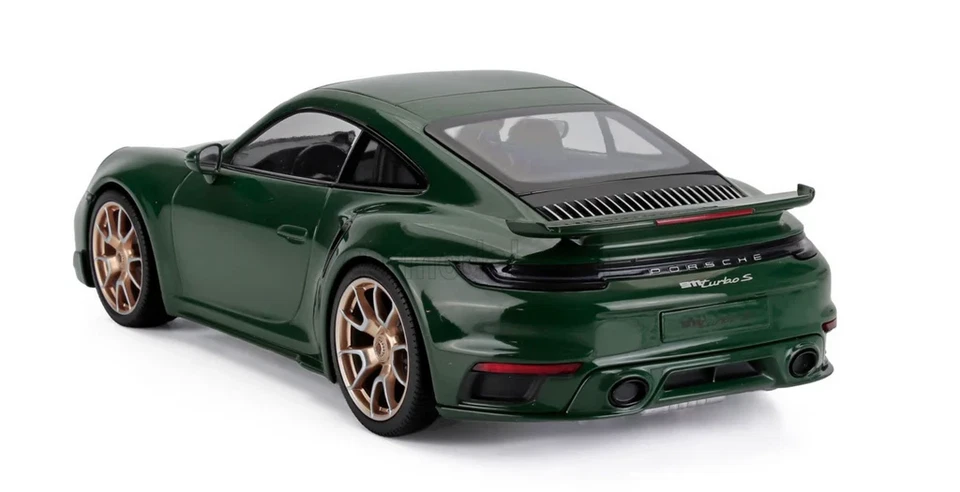 Minichamps 2024 Porsche 911 992 Turbo S Sport Design verde oscuro 1:18 153069173 Foto 3 de 4