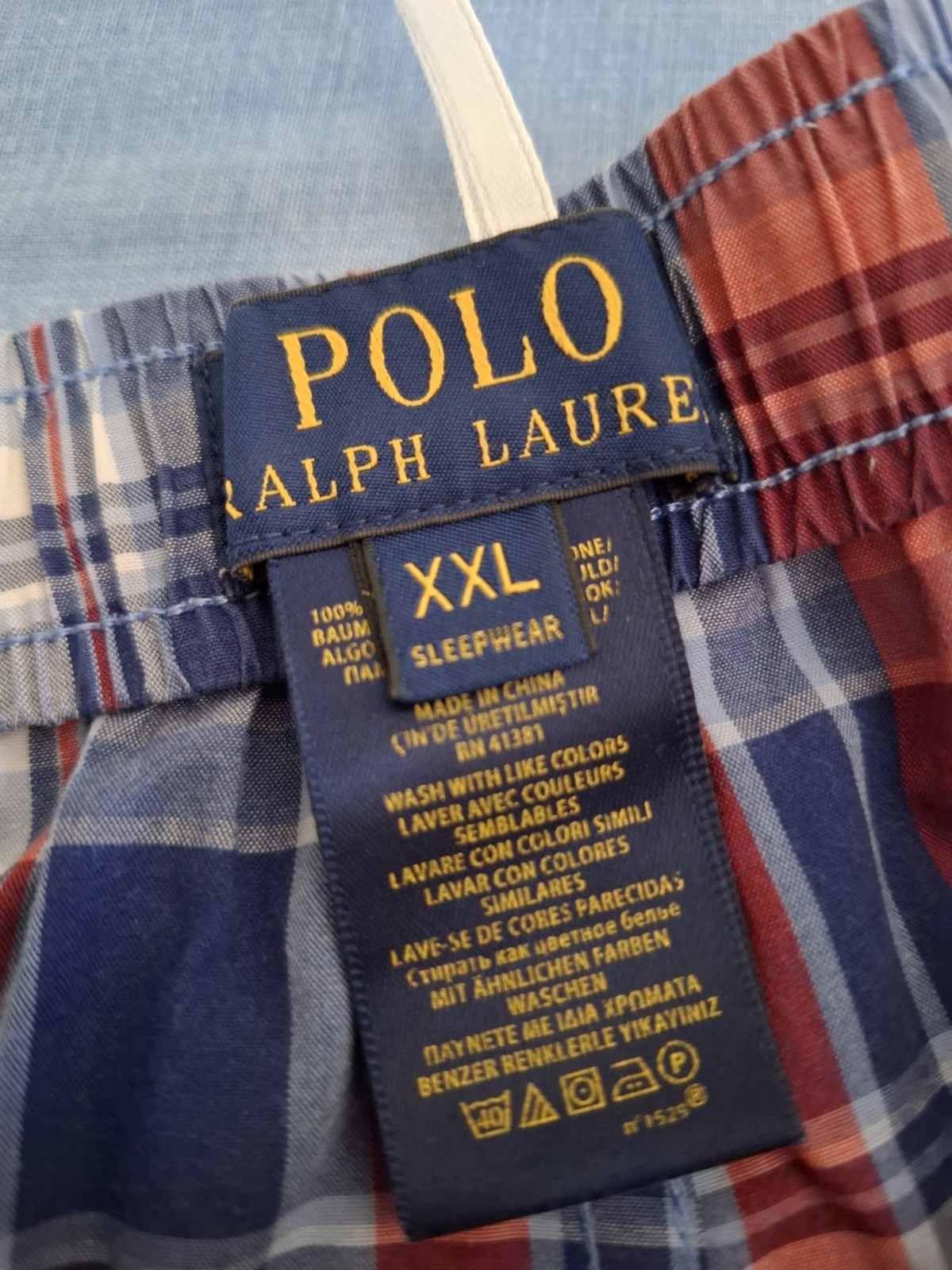 POLO RALPH LAUREN man boxer shorts size 2XL dress XL approx Made in China New! RARE image 10