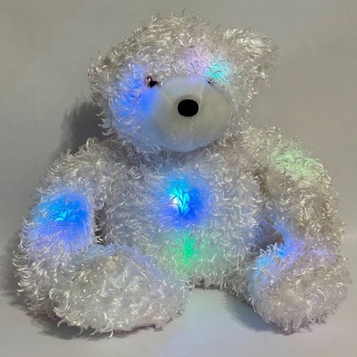 Cepia Glo-E Bear 16” White Color Kinetics Light-Up Plush Toy Works