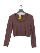 Sweaty Betty Women's Top M Brown Other with Polyamide, Elastane Cropped