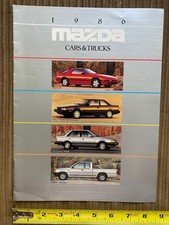 1986 Mazda Cars & Trucks complete auto product line catalog info sales brochure