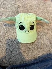 Star Wars The Mandalorian Baby Yoda Grogu Kids Green Adjustable Hat Disney
