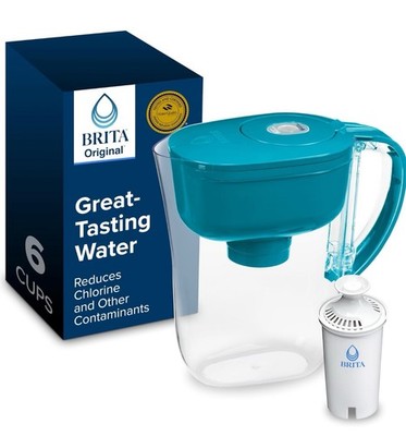 Brita Metro Water Filter Pitcher with SmartLight Change Indicator