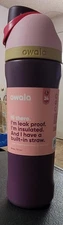 Owala 24oz Stainless Steel FreeSip Water Bottle Purple Wild Heart Leakproof NEW