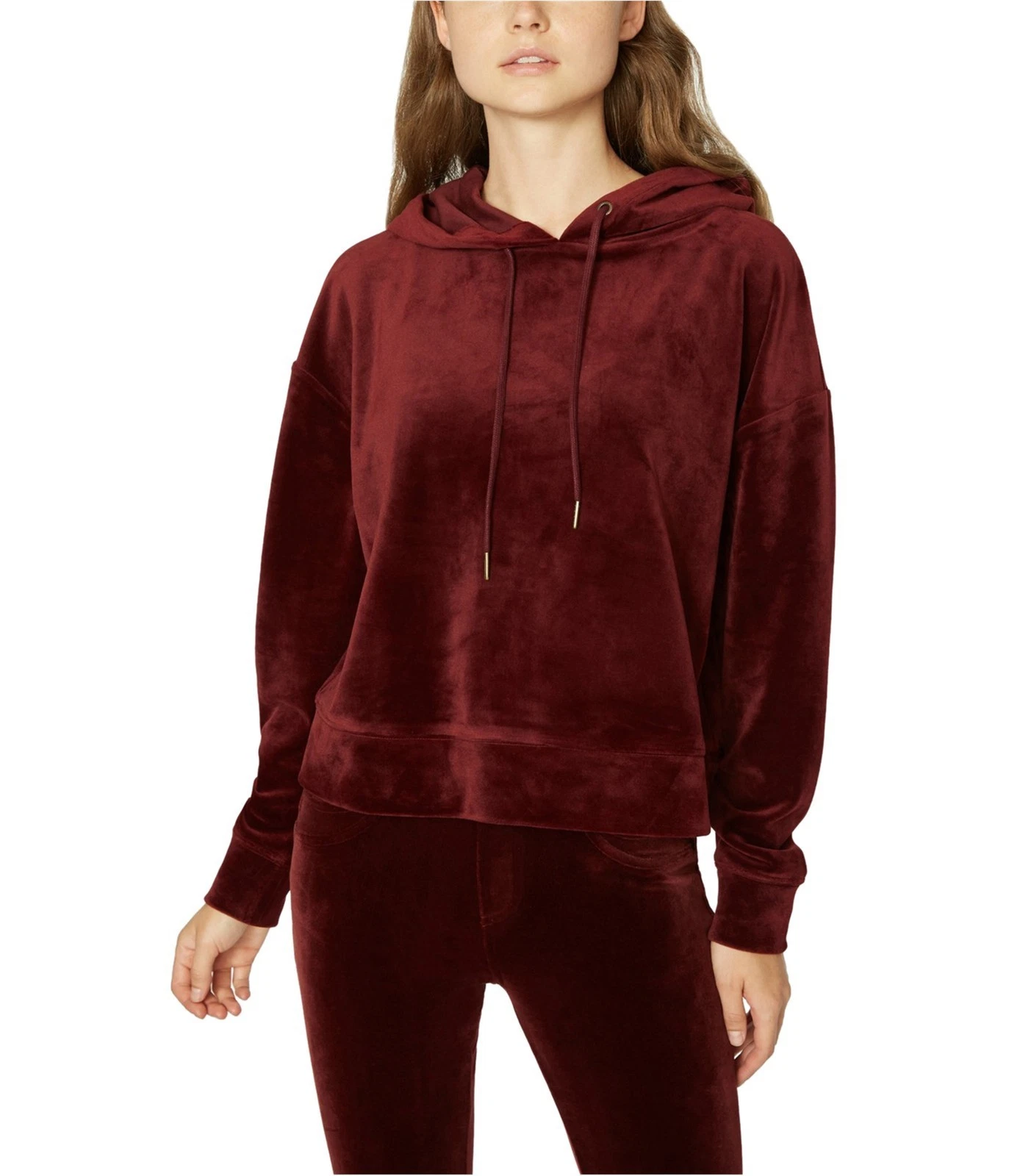 Sanctuary Clothing Womens Velour Hoodie Sweatshirt