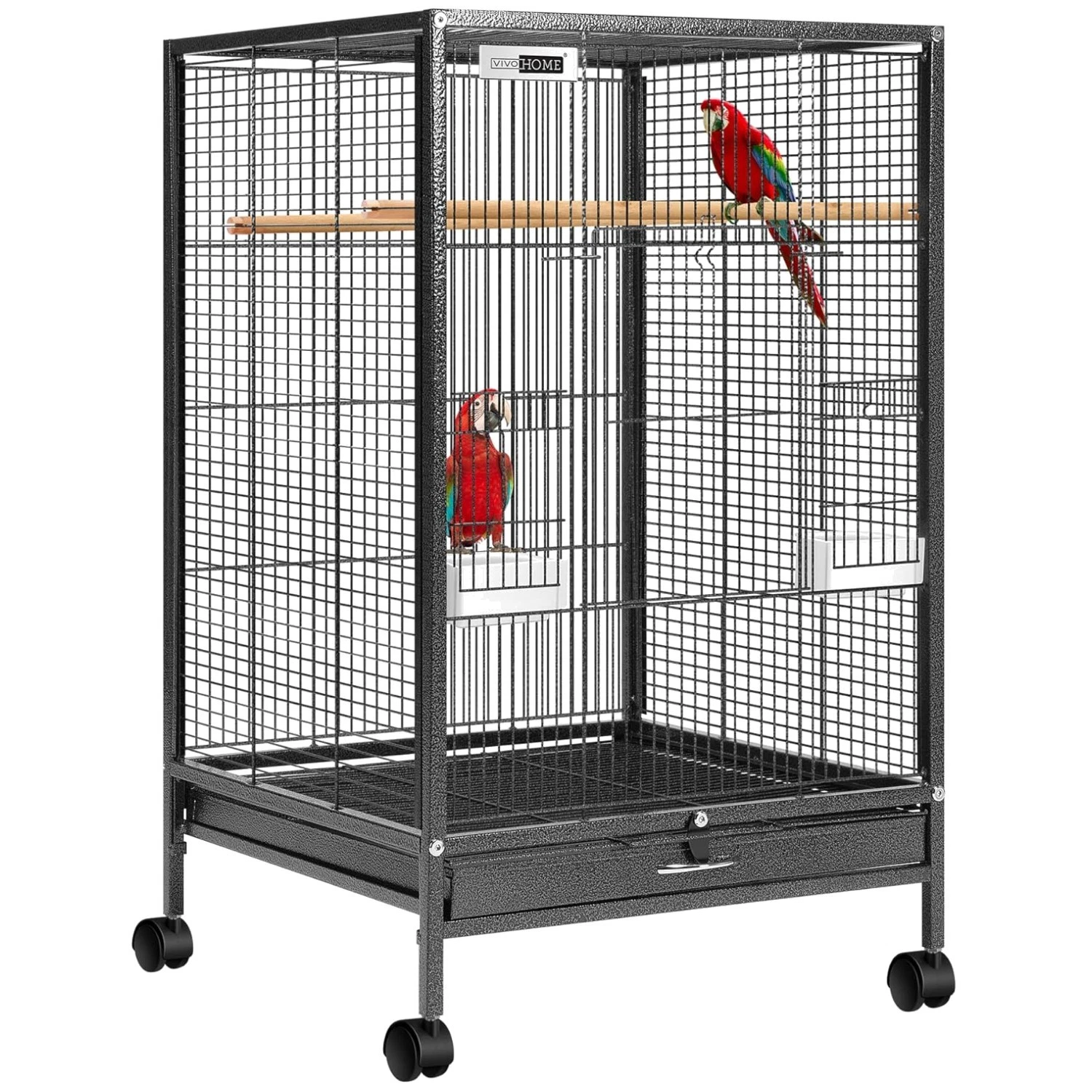 Durable Wrought Iron Bird Cage for Conures