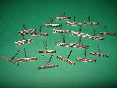 Lot of 20 PASSIVE DEFENSE for REMINDER BAR - Antique Made