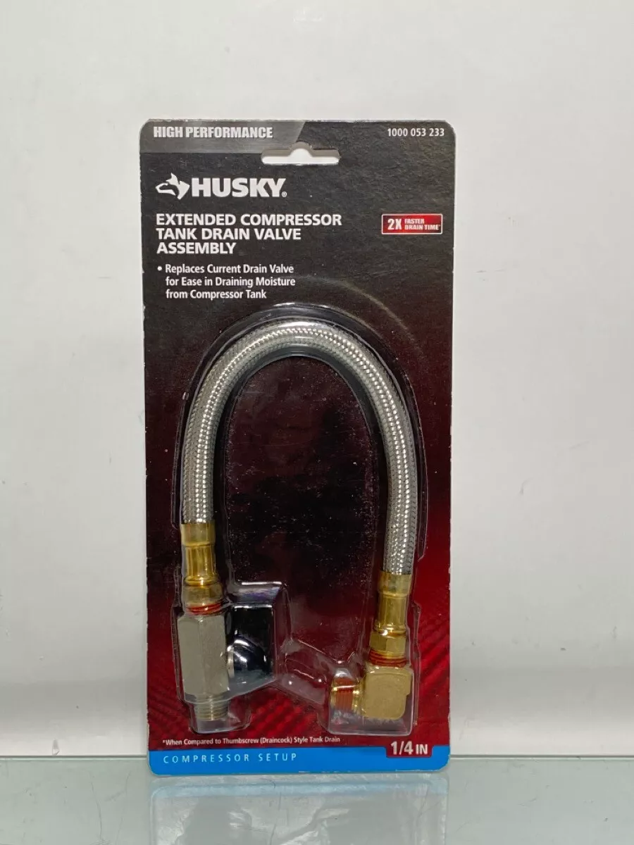 Husky compressor cheap drain valve