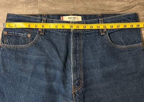 Levi’s 517 Boot Cut Dark Wash 2004 Cowboy/Western Blue Jeans Size 40x30 - Picture 7 of 11
