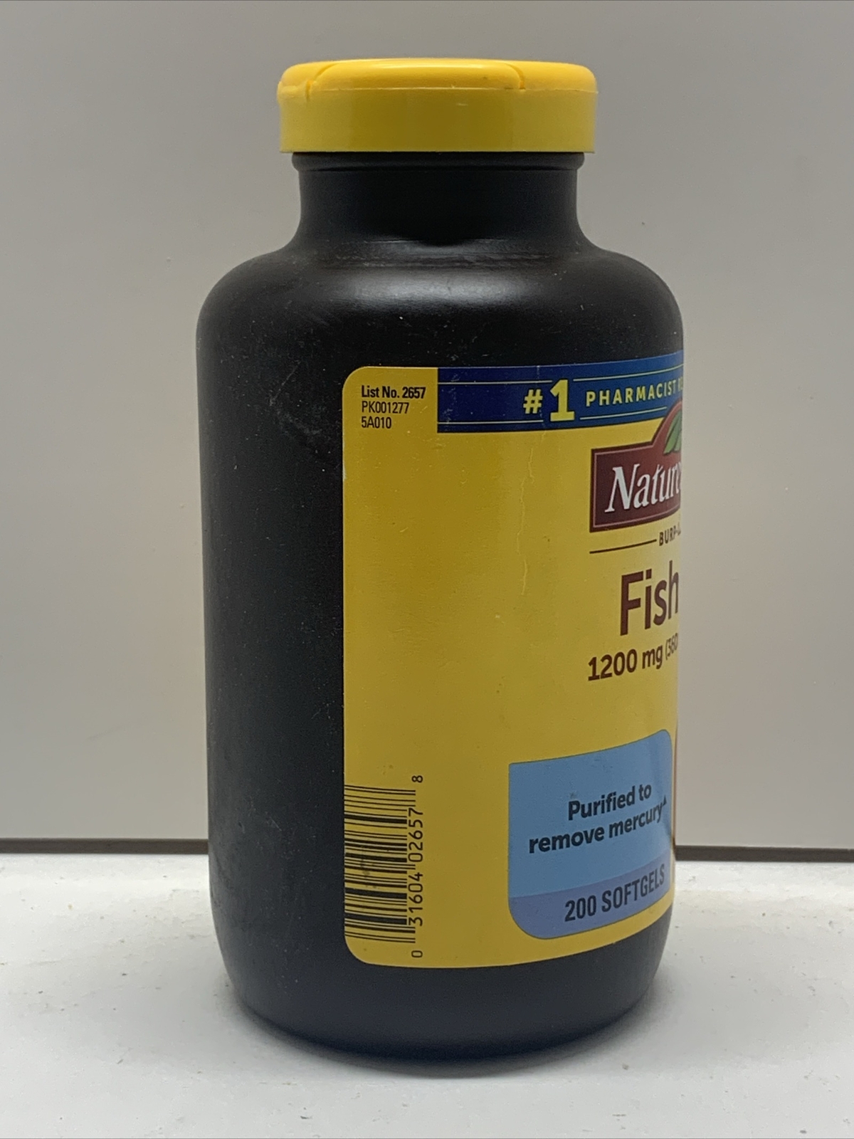 Nature Made Burp Less 1200mg Fish Oil Omega 3 360mg for sale online eBay