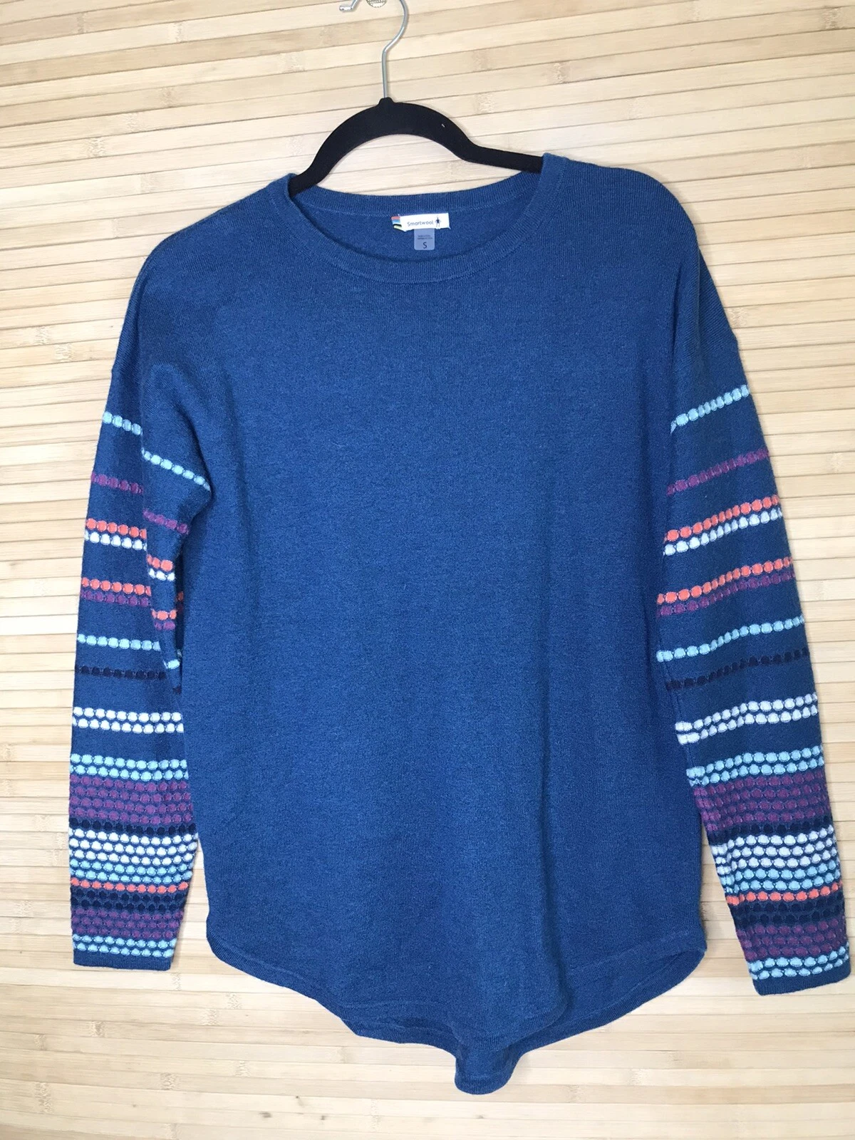 smartwool shadow pine peacock crew sweater