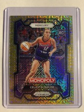Celeste Taylor 2024 WNBA Monopoly Prizm Gold Millionaire Shimmer RC #D /500