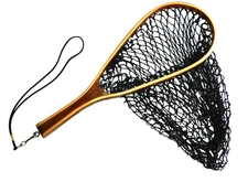 Vintage 21-inch Flyfishing Net with Wood Handle for Use or Cabin Rustic Décor